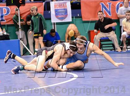 Thumbnail 2 in NCHSAA Individual Wrestling 4A Quarterfinals photogallery.
