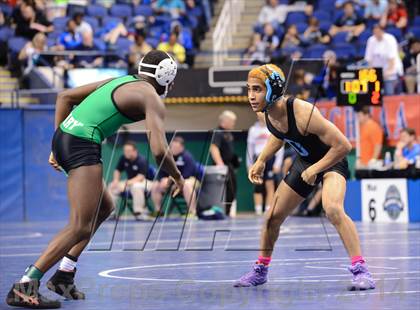 Thumbnail 1 in NCHSAA Individual Wrestling 4A Quarterfinals photogallery.