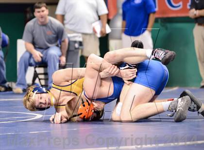 Thumbnail 3 in NCHSAA Individual Wrestling 4A Quarterfinals photogallery.