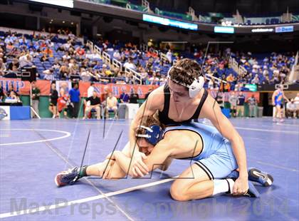 Thumbnail 1 in NCHSAA Individual Wrestling 4A Quarterfinals photogallery.