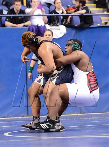 Thumbnail 3 in NCHSAA Individual Wrestling 4A Quarterfinals photogallery.