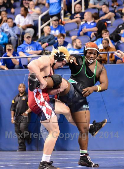 Thumbnail 2 in NCHSAA Individual Wrestling 4A Quarterfinals photogallery.