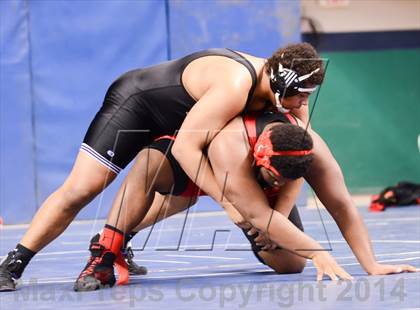 Thumbnail 1 in NCHSAA Individual Wrestling 4A Quarterfinals photogallery.