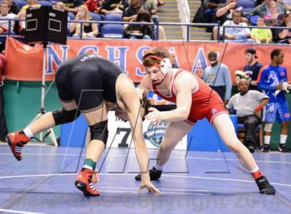 Thumbnail 3 in NCHSAA Individual Wrestling 4A Quarterfinals photogallery.