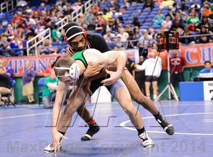 Thumbnail 3 in NCHSAA Individual Wrestling 4A Quarterfinals photogallery.