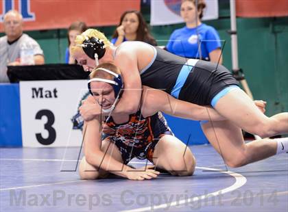 Thumbnail 3 in NCHSAA Individual Wrestling 4A Quarterfinals photogallery.