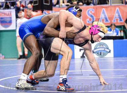 Thumbnail 2 in NCHSAA Individual Wrestling 4A Quarterfinals photogallery.