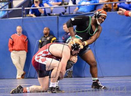 Thumbnail 1 in NCHSAA Individual Wrestling 4A Quarterfinals photogallery.