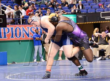 Thumbnail 2 in NCHSAA Individual Wrestling 4A Quarterfinals photogallery.