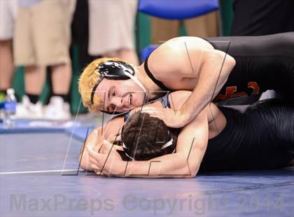 Thumbnail 3 in NCHSAA Individual Wrestling 4A Quarterfinals photogallery.