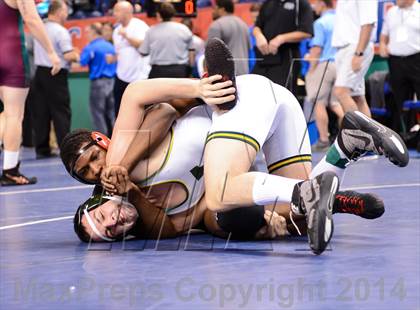 Thumbnail 3 in NCHSAA Individual Wrestling 4A Quarterfinals photogallery.