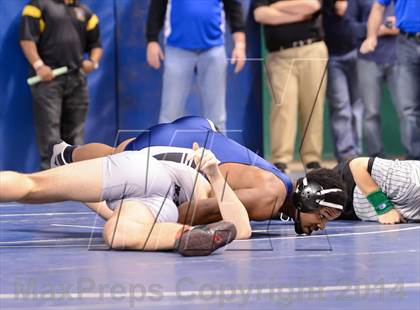 Thumbnail 1 in NCHSAA Individual Wrestling 4A Quarterfinals photogallery.