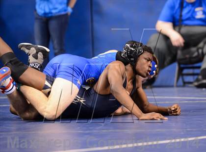 Thumbnail 3 in NCHSAA Individual Wrestling 4A Quarterfinals photogallery.