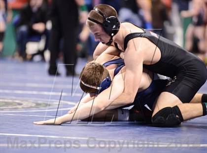 Thumbnail 1 in NCHSAA Individual Wrestling 4A Quarterfinals photogallery.