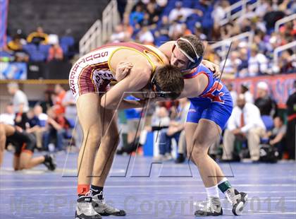 Thumbnail 3 in NCHSAA Individual Wrestling 4A Quarterfinals photogallery.