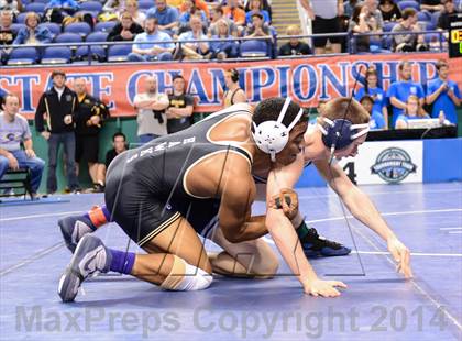Thumbnail 1 in NCHSAA Individual Wrestling 4A Quarterfinals photogallery.