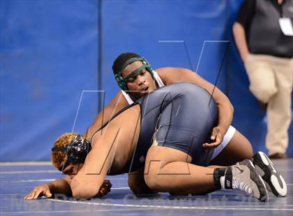 Thumbnail 2 in NCHSAA Individual Wrestling 4A Quarterfinals photogallery.