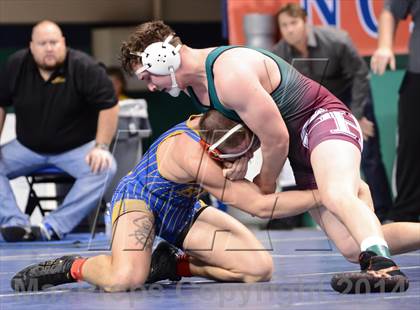 Thumbnail 3 in NCHSAA Individual Wrestling 4A Quarterfinals photogallery.