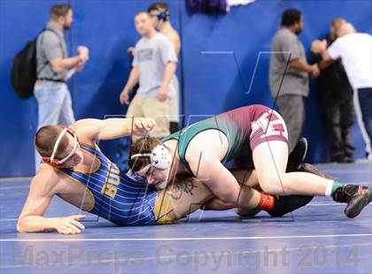 Thumbnail 1 in NCHSAA Individual Wrestling 4A Quarterfinals photogallery.