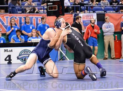 Thumbnail 3 in NCHSAA Individual Wrestling 4A Quarterfinals photogallery.