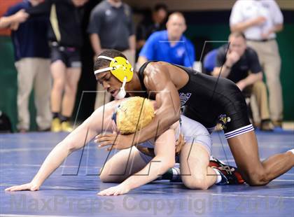 Thumbnail 3 in NCHSAA Individual Wrestling 4A Quarterfinals photogallery.
