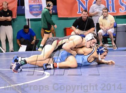 Thumbnail 1 in NCHSAA Individual Wrestling 4A Quarterfinals photogallery.