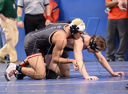 Thumbnail 3 in NCHSAA Individual Wrestling 4A Quarterfinals photogallery.