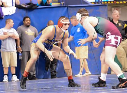 Thumbnail 1 in NCHSAA Individual Wrestling 4A Quarterfinals photogallery.