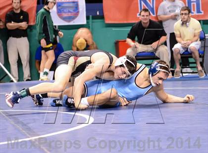Thumbnail 3 in NCHSAA Individual Wrestling 4A Quarterfinals photogallery.