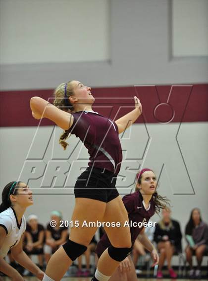 Thumbnail 2 in Seven Lakes vs. Cinco Ranch (NIKE Volleyball Classic) photogallery.