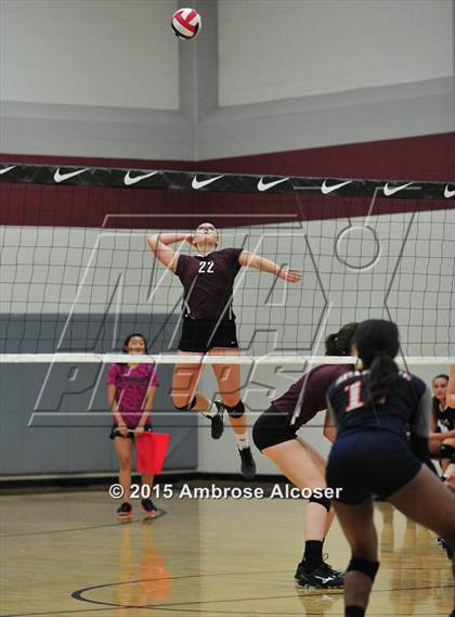 Thumbnail 1 in Seven Lakes vs. Cinco Ranch (NIKE Volleyball Classic) photogallery.
