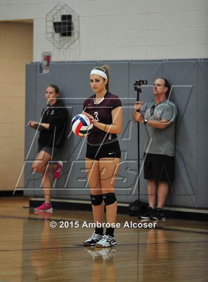 Thumbnail 1 in Seven Lakes vs. Cinco Ranch (NIKE Volleyball Classic) photogallery.