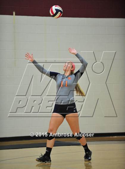 Thumbnail 1 in Seven Lakes vs. Cinco Ranch (NIKE Volleyball Classic) photogallery.