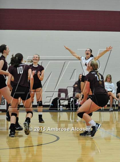 Thumbnail 1 in Seven Lakes vs. Cinco Ranch (NIKE Volleyball Classic) photogallery.