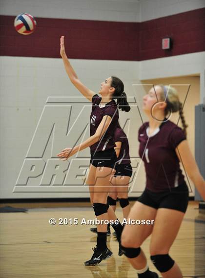 Thumbnail 2 in Seven Lakes vs. Cinco Ranch (NIKE Volleyball Classic) photogallery.