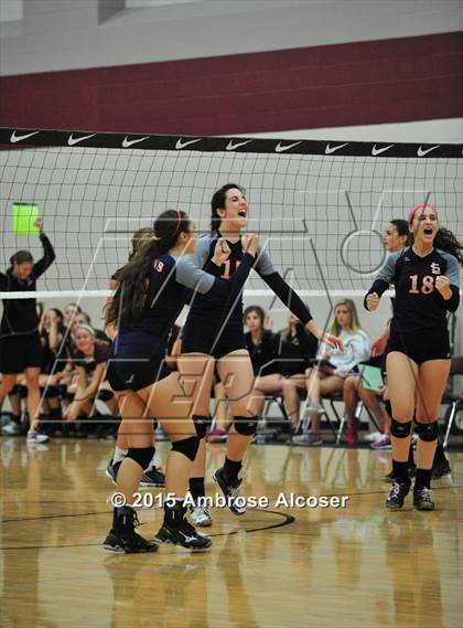 Thumbnail 3 in Seven Lakes vs. Cinco Ranch (NIKE Volleyball Classic) photogallery.