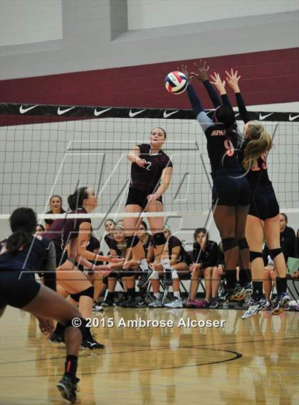 Thumbnail 3 in Seven Lakes vs. Cinco Ranch (NIKE Volleyball Classic) photogallery.