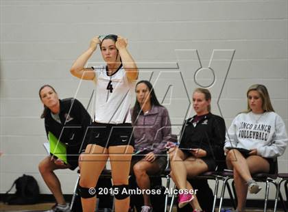Thumbnail 1 in Seven Lakes vs. Cinco Ranch (NIKE Volleyball Classic) photogallery.