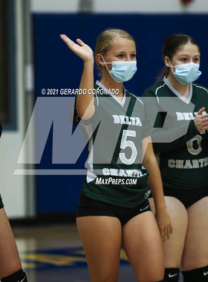 Thumbnail 1 in Ripon Christian vs. Delta Charter (CIF SJS D5 Playoff) photogallery.
