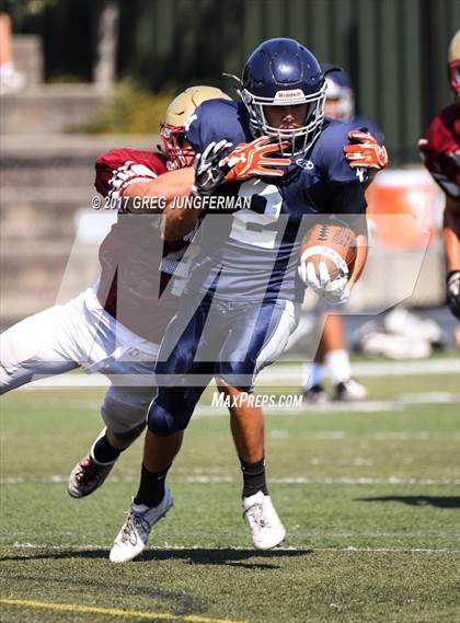 Thumbnail 2 in Cardinal Newman @ Marin Catholic (Scrimmage) photogallery.
