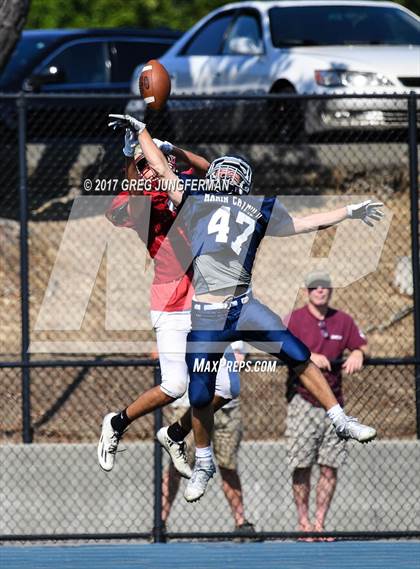 Thumbnail 1 in Cardinal Newman @ Marin Catholic (Scrimmage) photogallery.