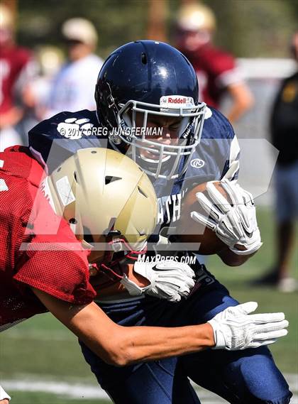 Thumbnail 3 in Cardinal Newman @ Marin Catholic (Scrimmage) photogallery.