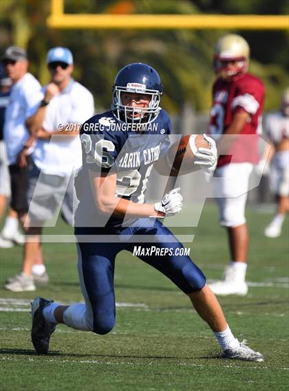 Thumbnail 1 in Cardinal Newman @ Marin Catholic (Scrimmage) photogallery.