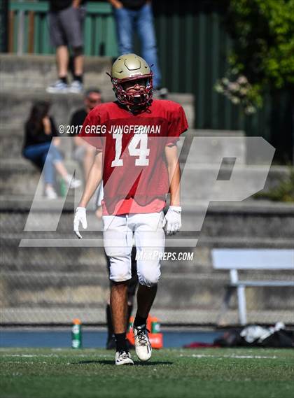 Thumbnail 3 in Cardinal Newman @ Marin Catholic (Scrimmage) photogallery.
