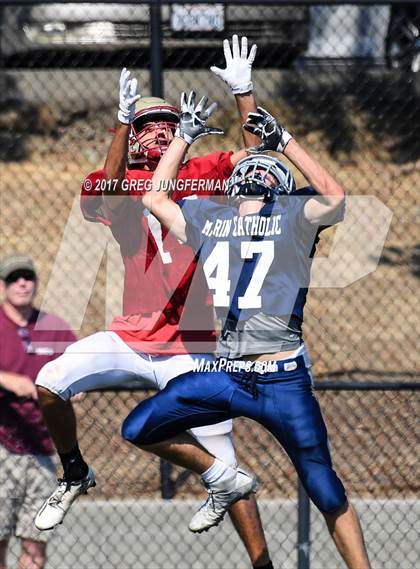Thumbnail 1 in Cardinal Newman @ Marin Catholic (Scrimmage) photogallery.