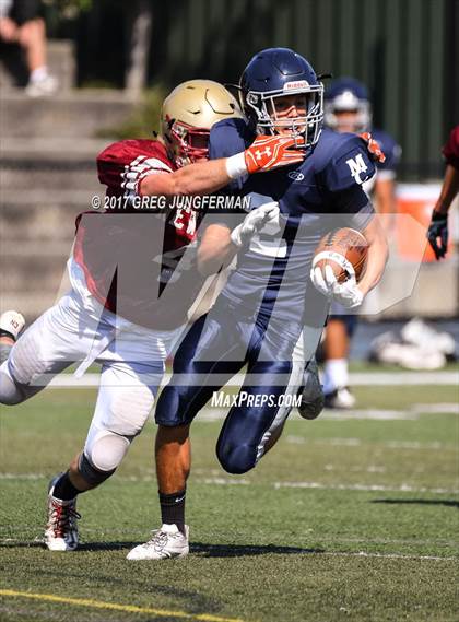 Thumbnail 1 in Cardinal Newman @ Marin Catholic (Scrimmage) photogallery.