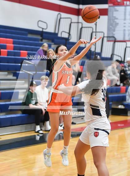 Thumbnail 3 in Scottsdale Christian Academy vs. Sprague (OR)  - (Cactus Jam Tournament) photogallery.