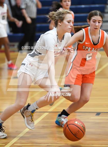 Thumbnail 3 in Scottsdale Christian Academy vs. Sprague (OR)  - (Cactus Jam Tournament) photogallery.