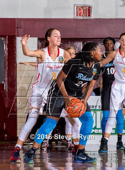 Thumbnail 2 in Seton Catholic vs. Ribault (DICK's National Tournament Semifinals) photogallery.