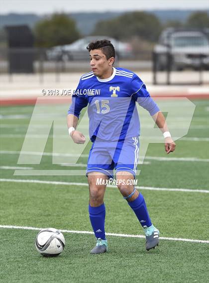 Thumbnail 2 in Victoria East vs Tivy (New Braunfels Tournament) photogallery.